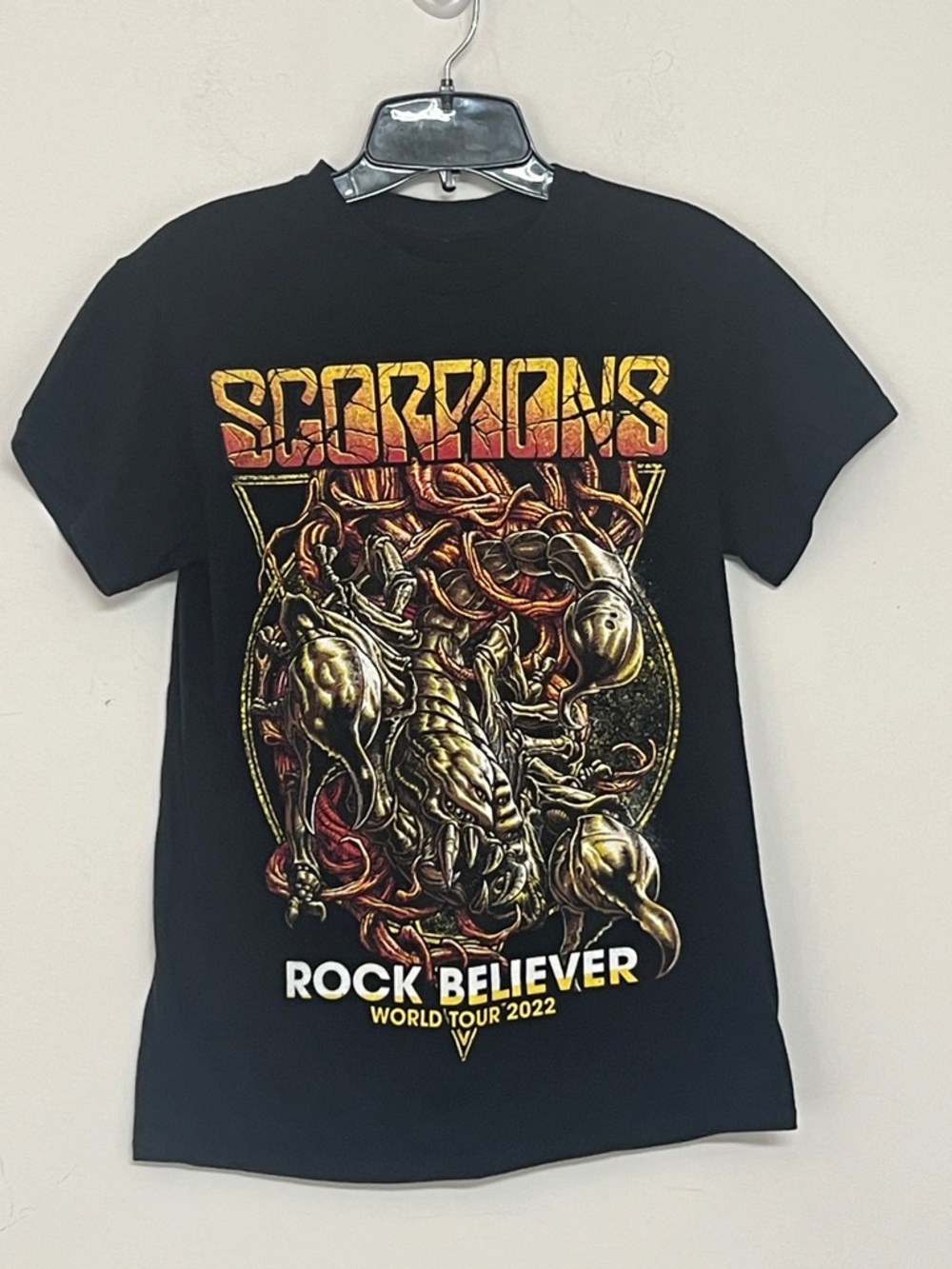 Black "Rock Believer" Tour Graphic Tee